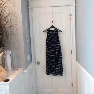 Navy polka Dot  dress Lauren